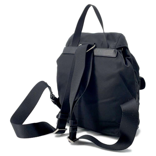 PRADA Backpack Black1BZ677 Nylon Leather Size Small