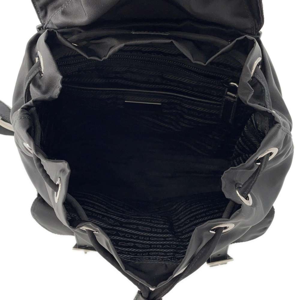 PRADA Backpack Black1BZ677 Nylon Leather Size Small