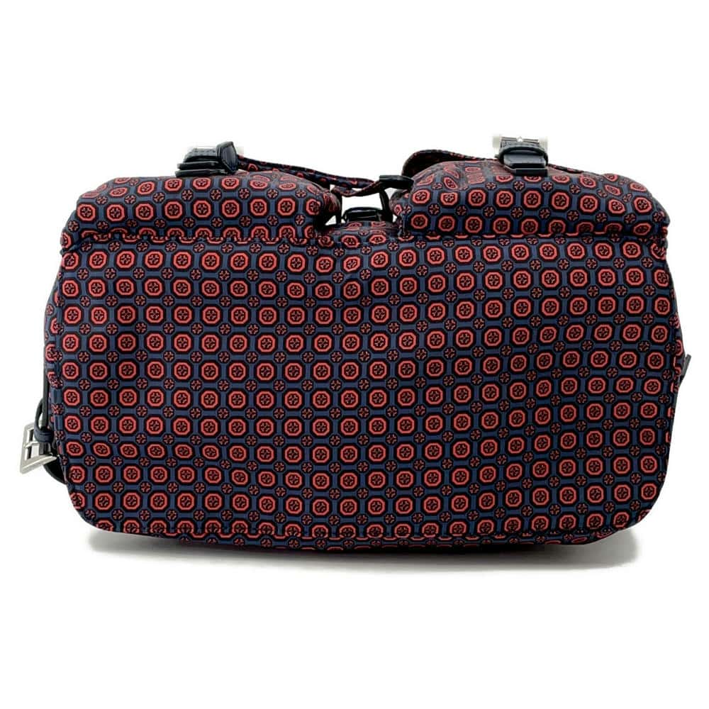 PRADA Backpack Navy/Red1BZ811 Nylon