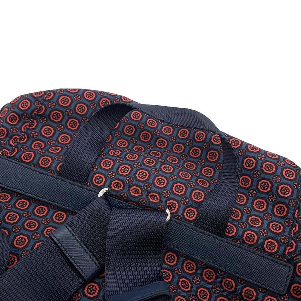 PRADA Backpack Navy/Red1BZ811 Nylon