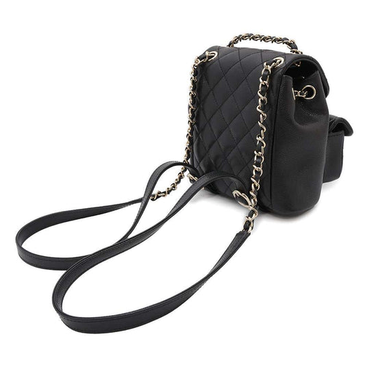 CHANEL Matelasse CC Logo Backpack BlackAS3787 Caviar Leather Size Caviar Leather