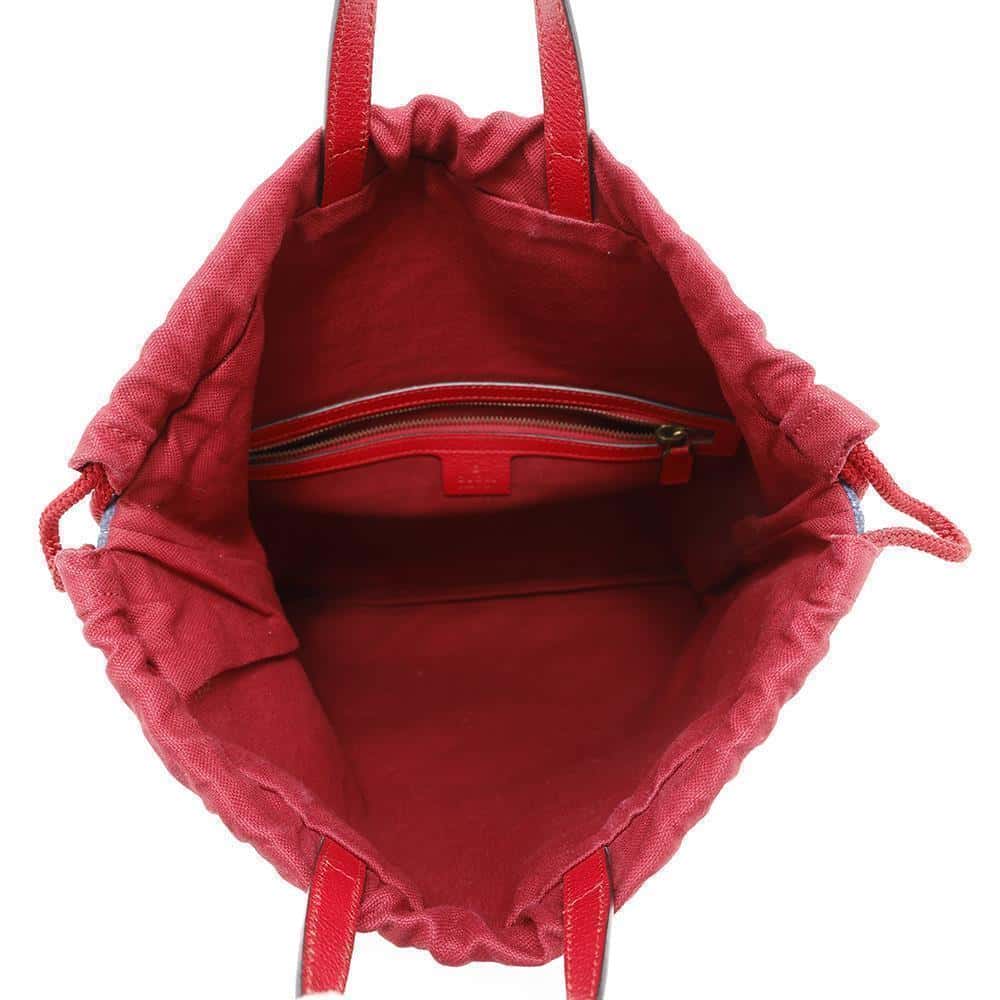 GUCCI Drawstring Backpack Red/Blue/White473872 Canvas