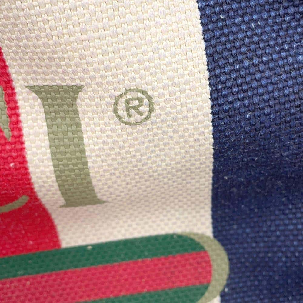 GUCCI Drawstring Backpack Red/Blue/White473872 Canvas