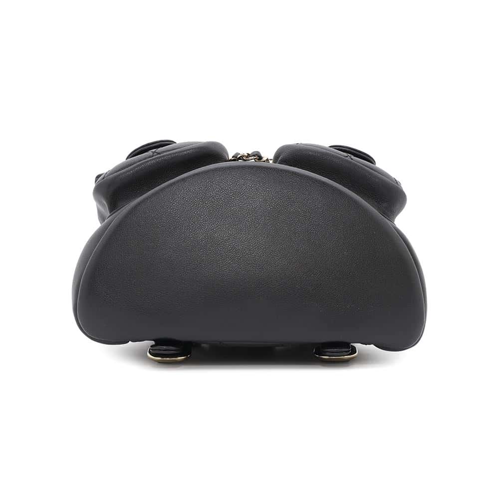 CHANEL Matelasse Backpack ChainShoulder BlackAS3787 Lambskin Size Small