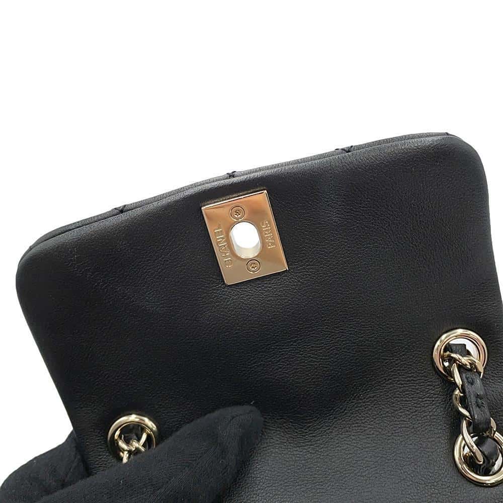 CHANEL Matelasse Backpack ChainShoulder BlackAS3787 Lambskin Size Small