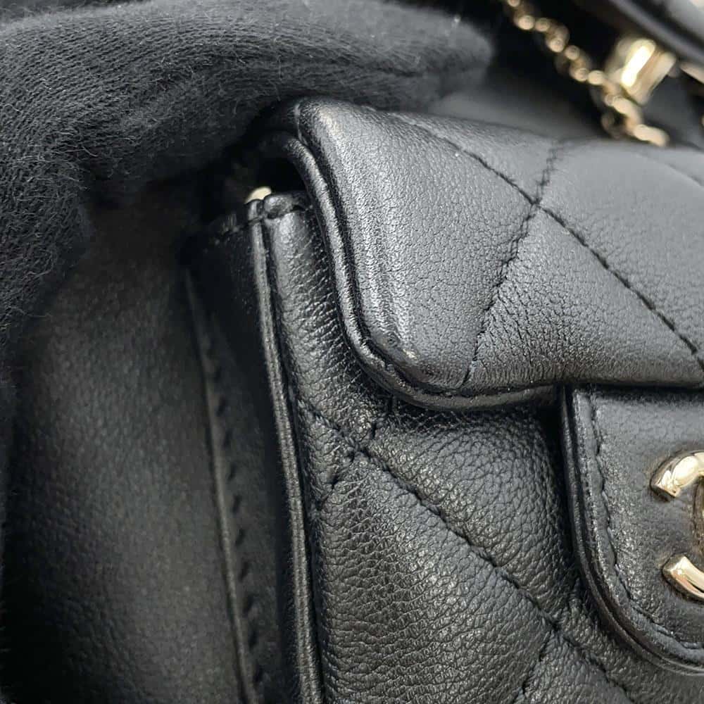CHANEL Matelasse Backpack ChainShoulder BlackAS3787 Lambskin Size Small