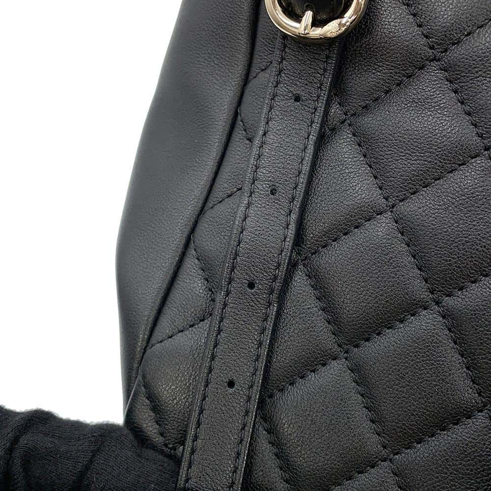 CHANEL Matelasse Backpack ChainShoulder BlackAS3787 Lambskin Size Small