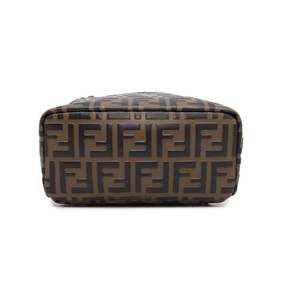 FENDI Zucca Backpack Brown8BZ038 Leather