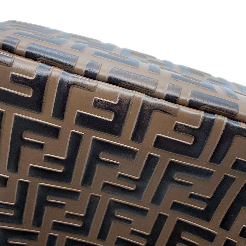 FENDI Zucca Backpack Brown8BZ038 Leather