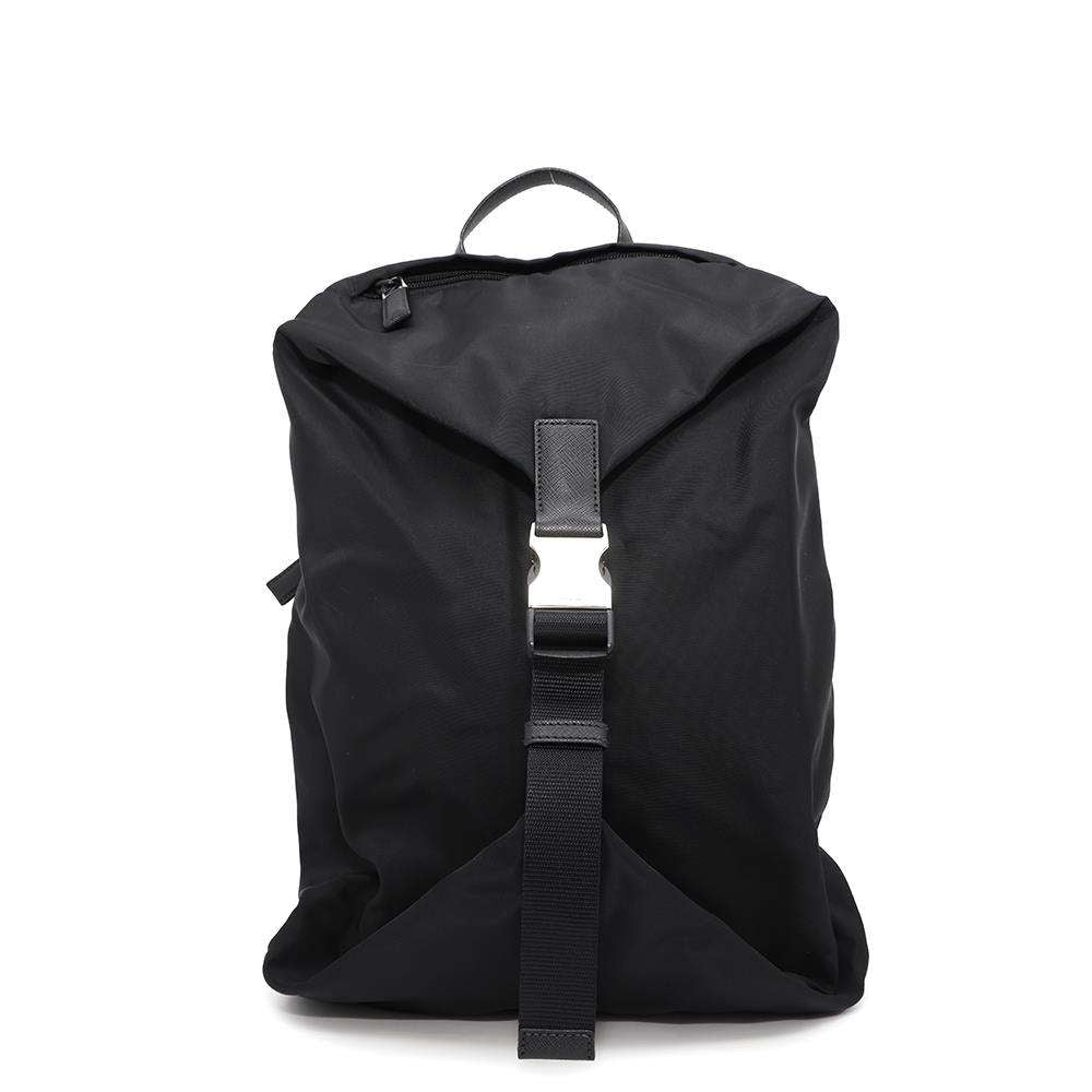 PRADA Re-Nylon xSaffiano Leather Backpack Black2VZ028 Nylon