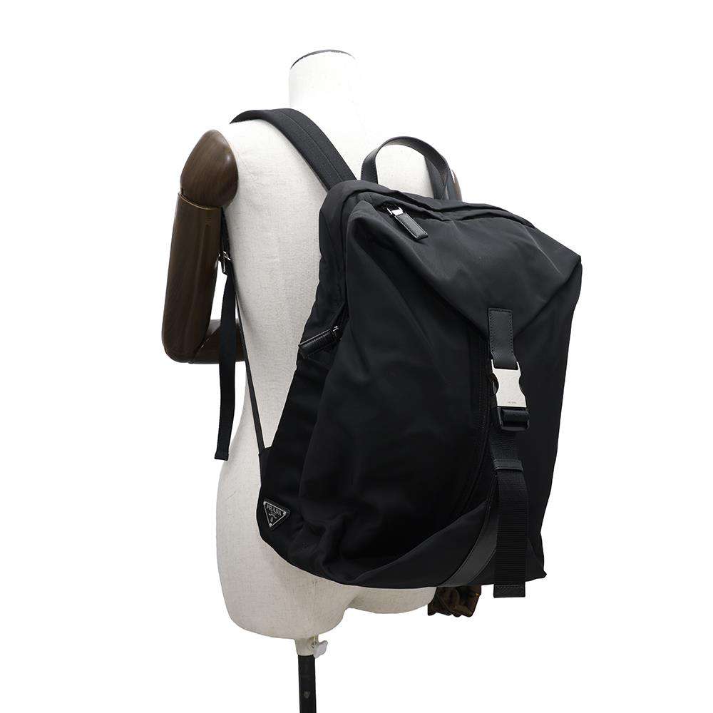 PRADA Re-Nylon xSaffiano Leather Backpack Black2VZ028 Nylon