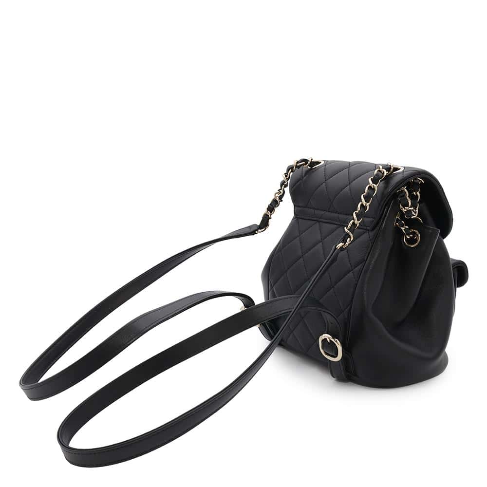 CHANEL Matelasse Mini ChainBackpack BlackAS2908 Lambskin