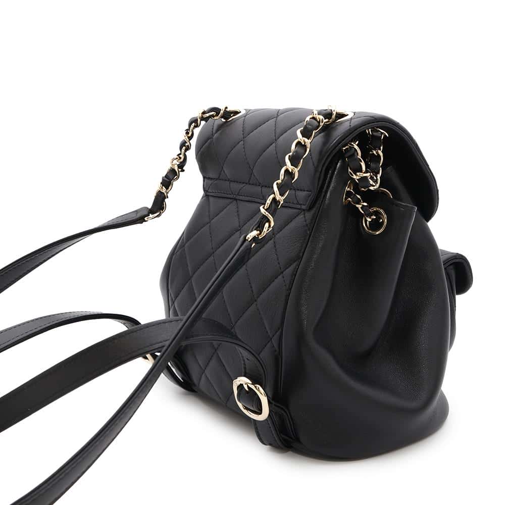 CHANEL Matelasse Mini ChainBackpack BlackAS2908 Lambskin