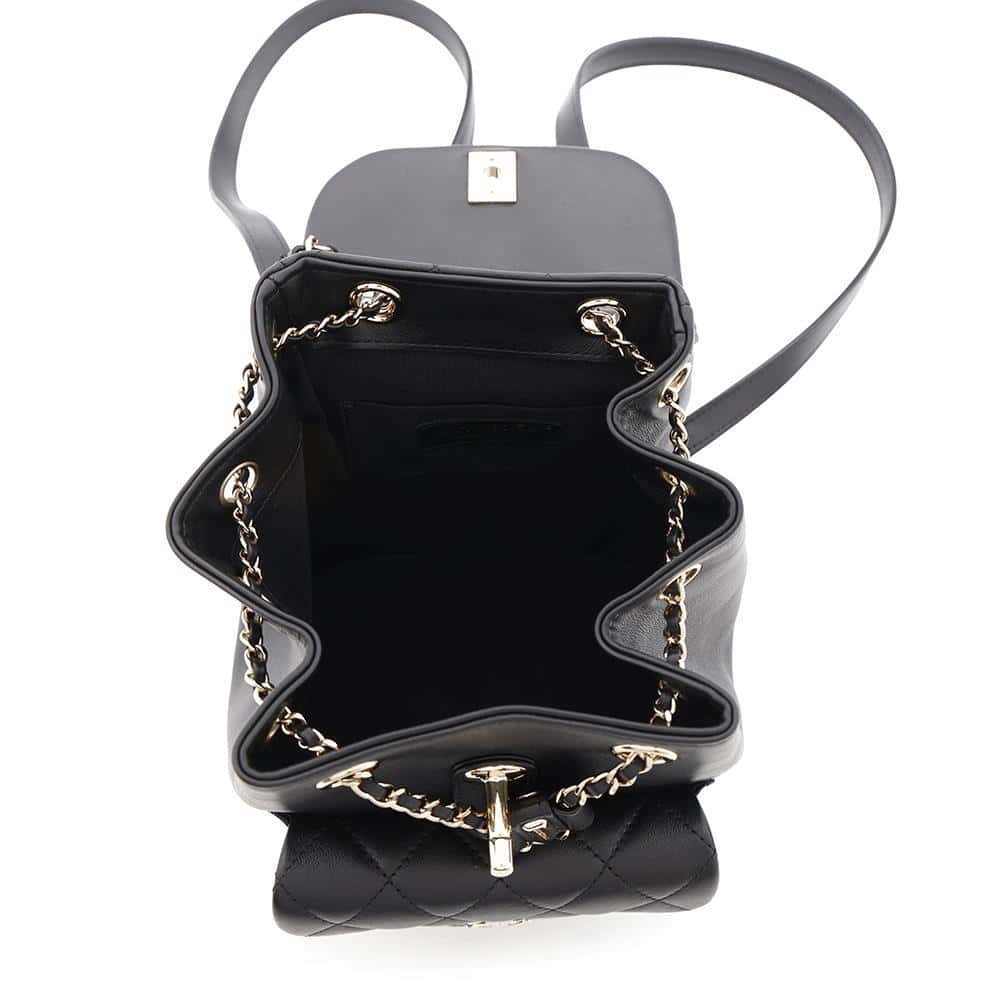 CHANEL Matelasse Mini ChainBackpack BlackAS2908 Lambskin