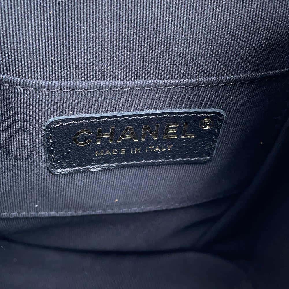 CHANEL Matelasse Mini ChainBackpack BlackAS2908 Lambskin