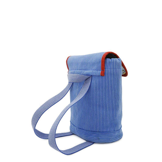 HERMES Horse Backpack Blue Canvas