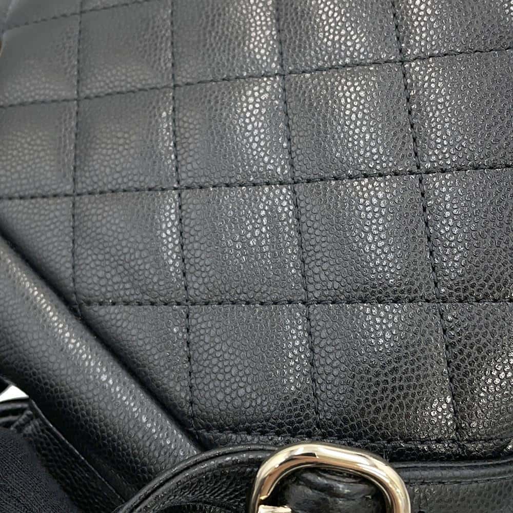 CHANEL Matelasse Backpack CC Logo Pocket BlackAS4399 Caviar Leather