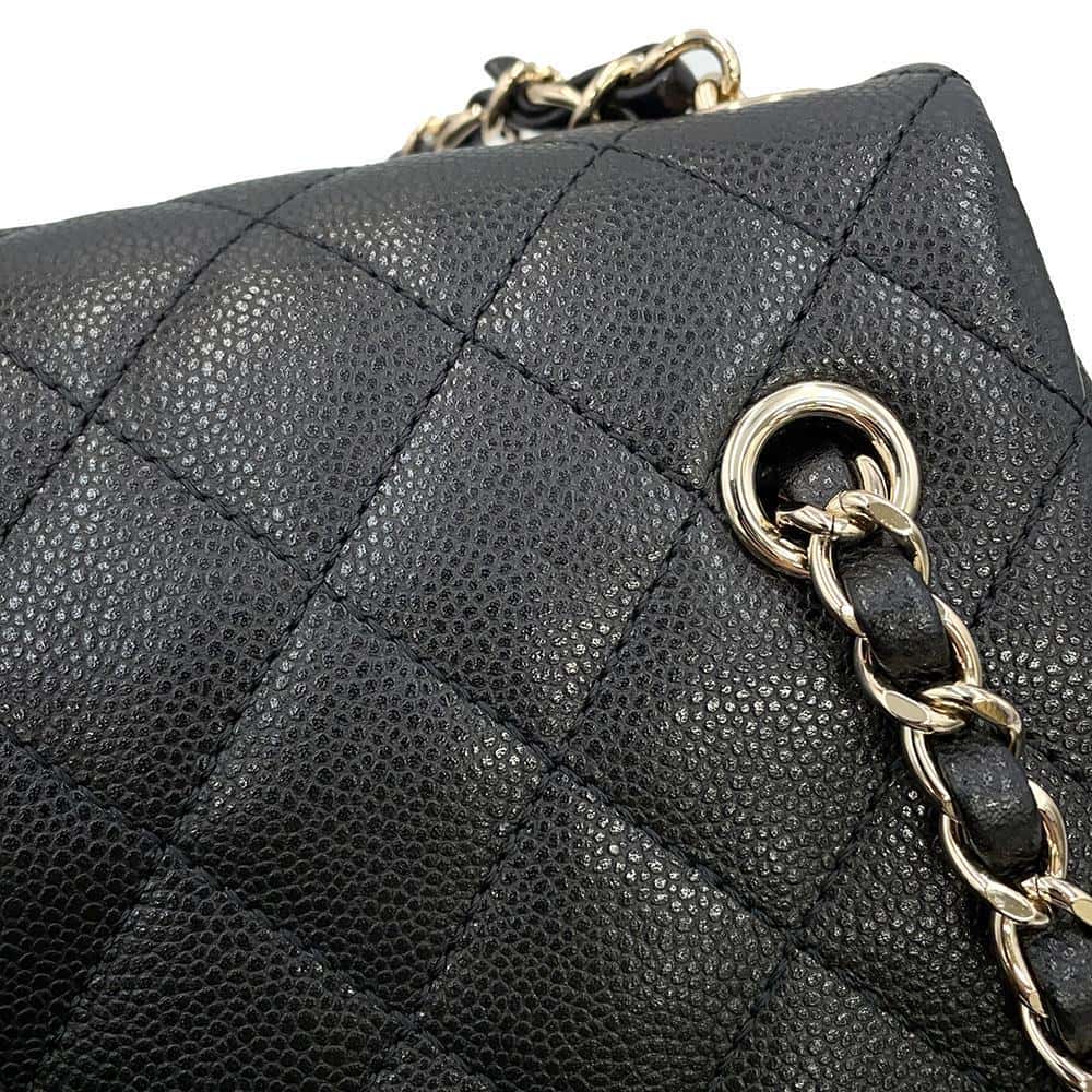 CHANEL Matelasse Backpack CC Logo Pocket BlackAS4399 Caviar Leather