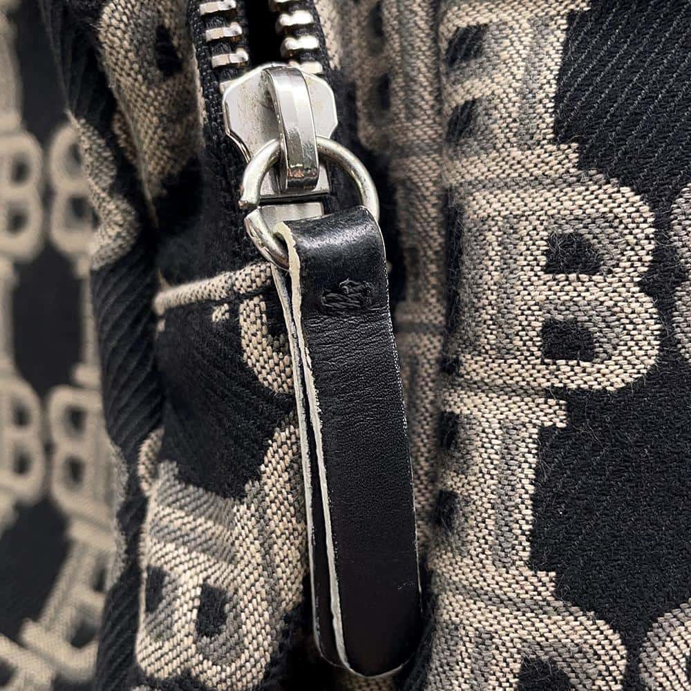 Balmain Backpack Brown Canvas