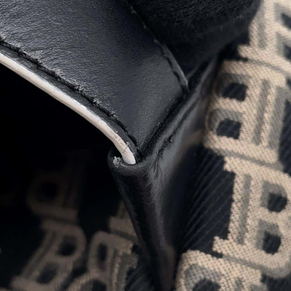 Balmain Backpack Brown Canvas