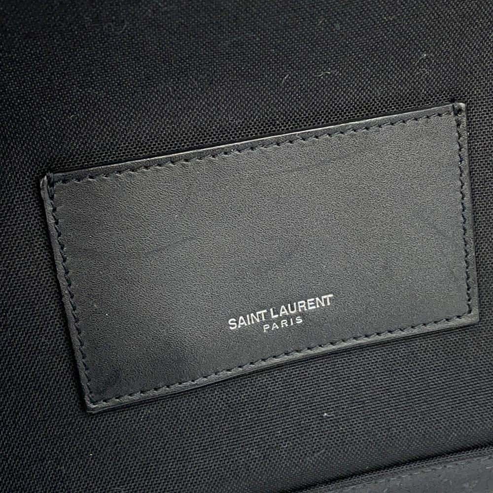 SAINT LAURENT PARIS City Backpack Black/White534967 Canvas