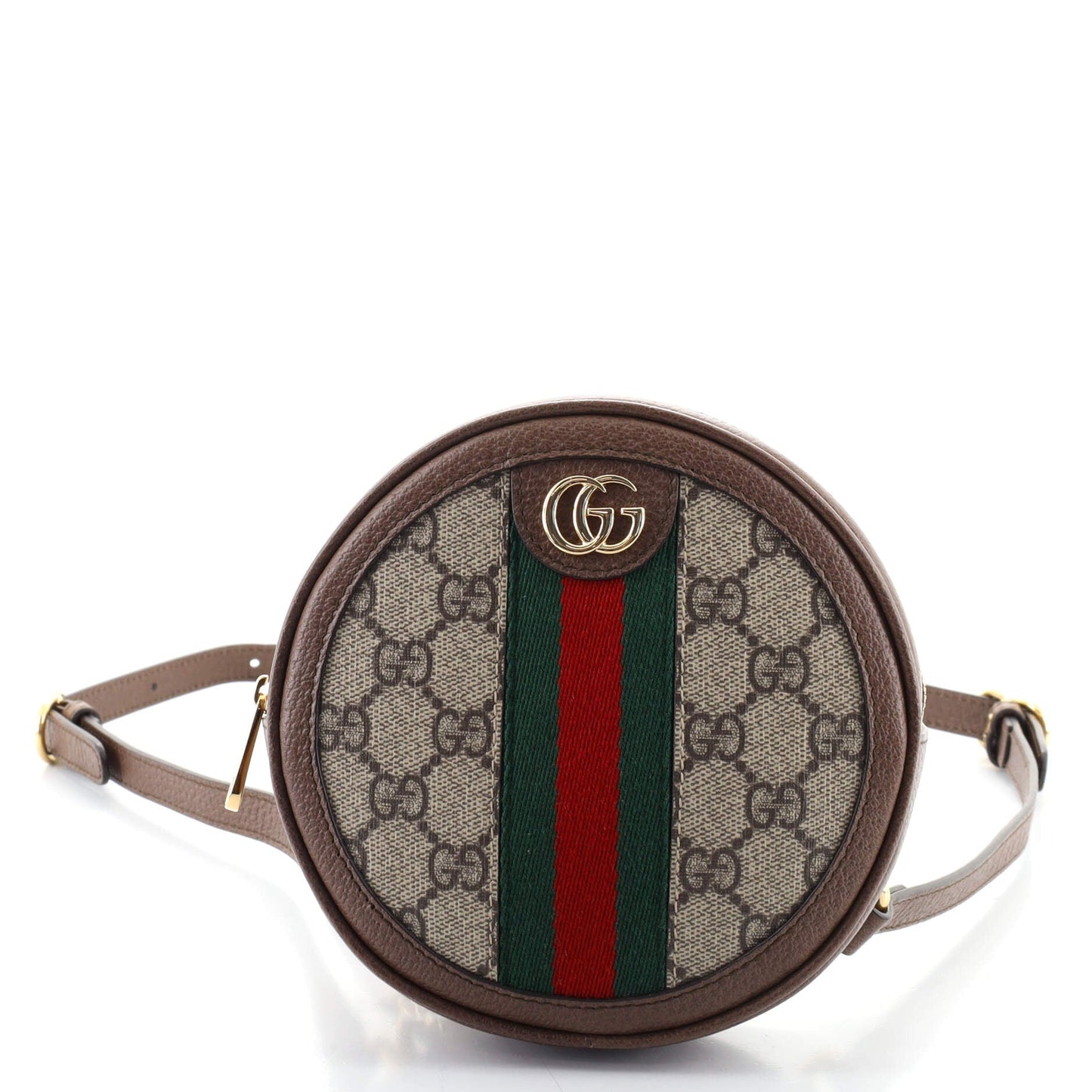 Ophidia Round Backpack GG Coated Canvas Mini