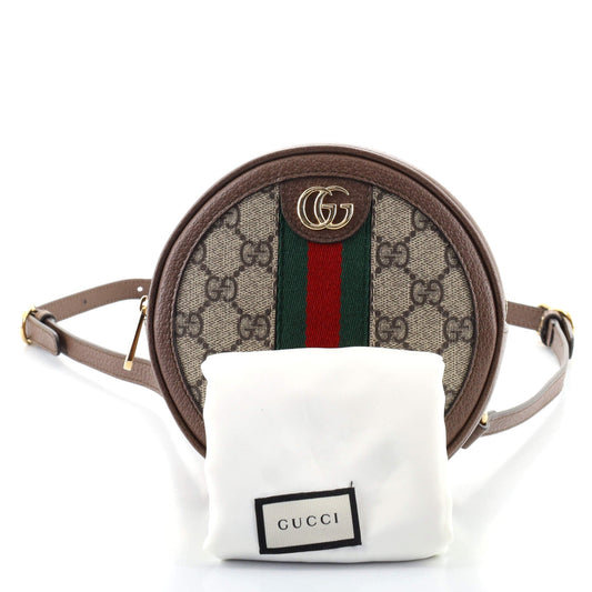 Ophidia Round Backpack GG Coated Canvas Mini