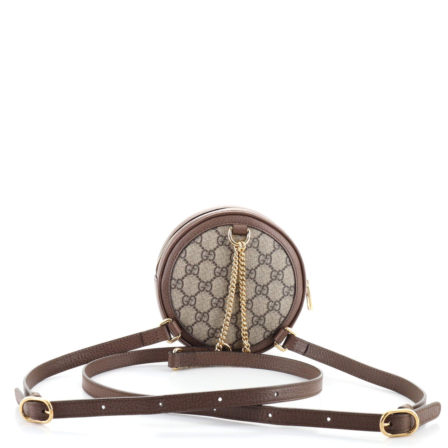 Ophidia Round Backpack GG Coated Canvas Mini