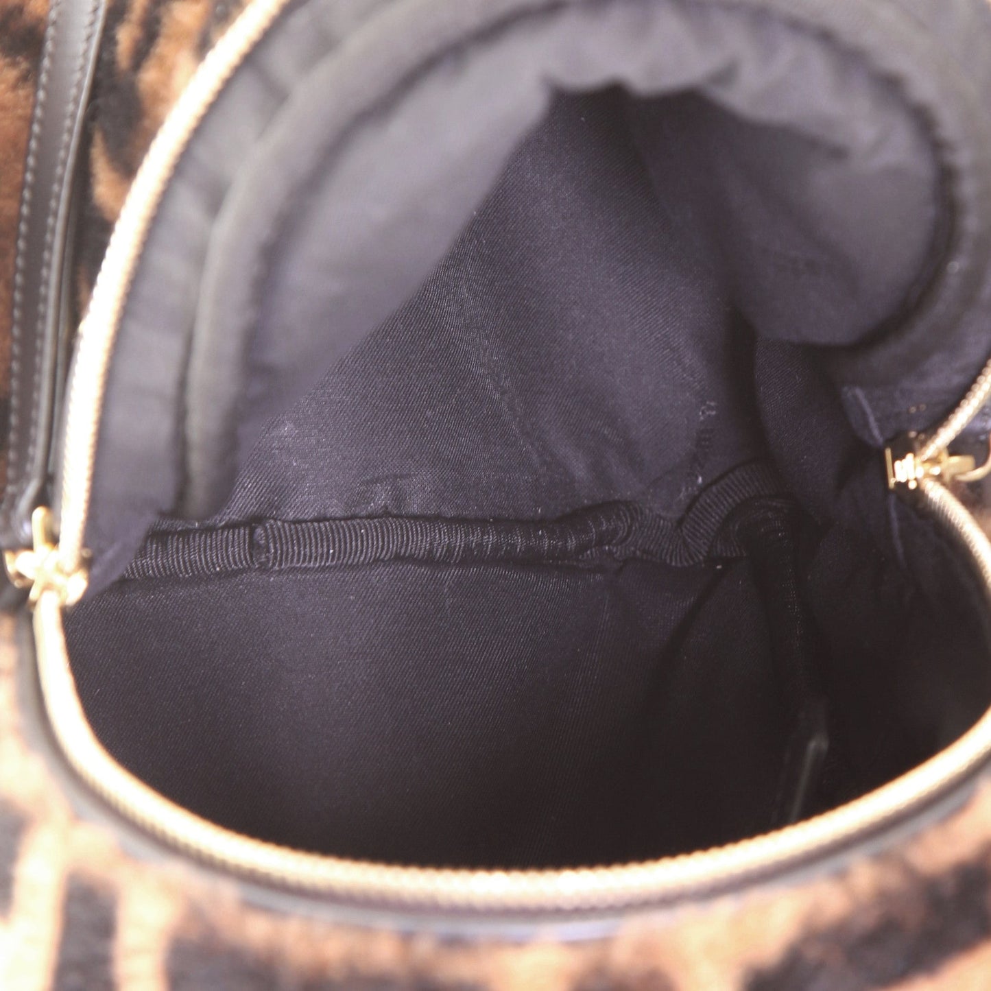 Zip Backpack Zucca Shearling Mini