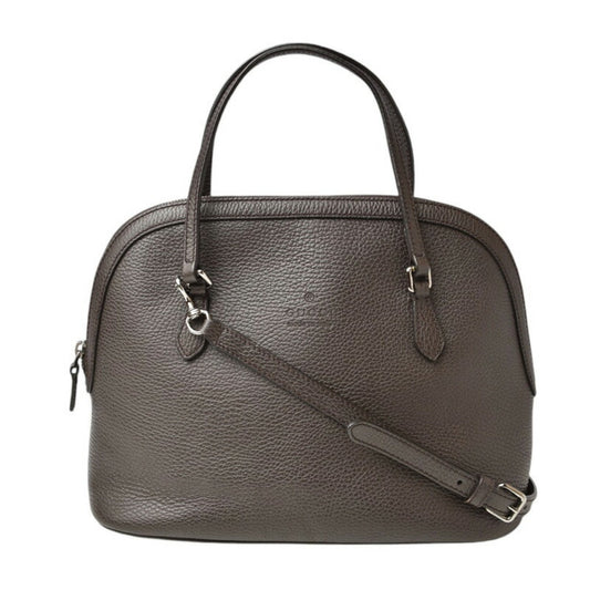 Gucci Dome Brown Leather Bag