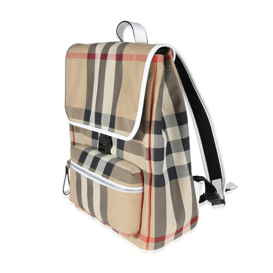Burberry Archive Beige Vintage Check Dewey Kids Backpack