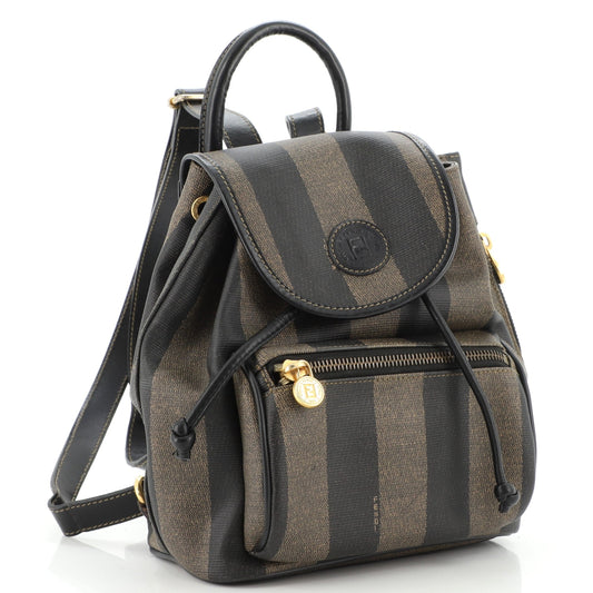 Pequin Front Pocket Backpack Coated Canvas Mini