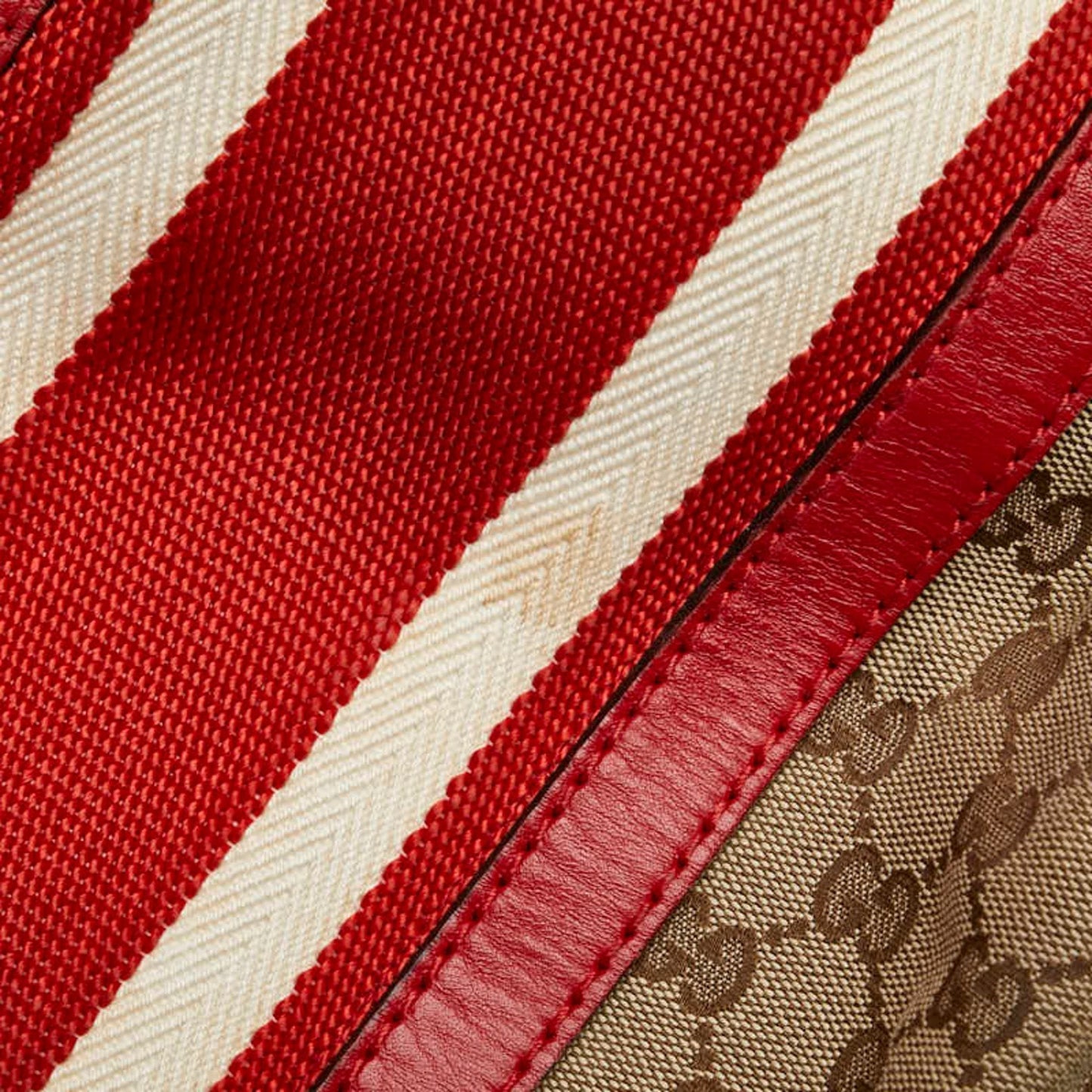 Gucci Sherry Beige Canvas Bag