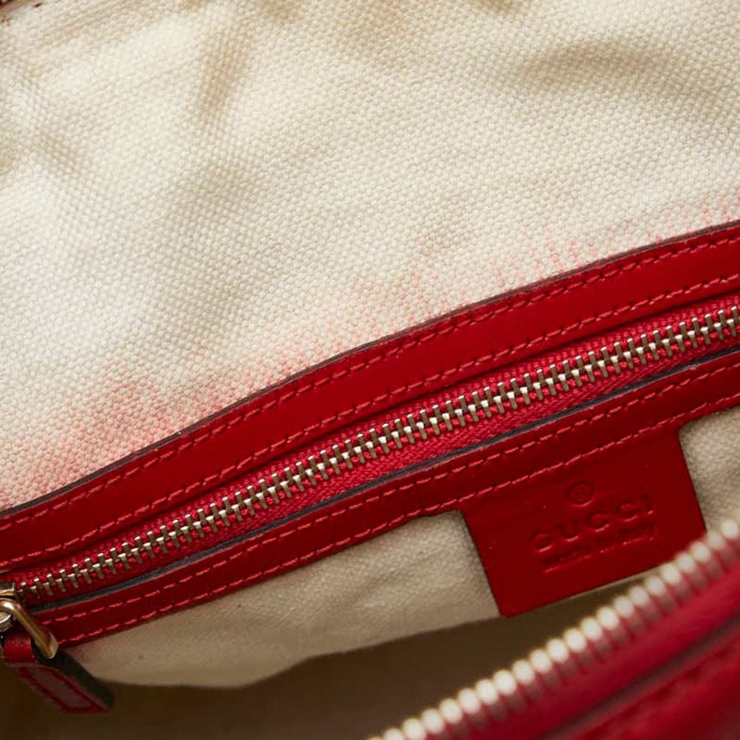 Gucci Sherry Beige Canvas Bag