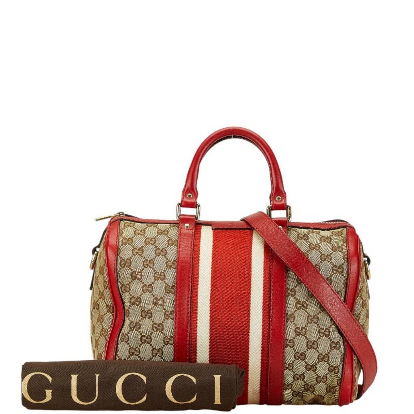 Gucci Sherry Beige Canvas Bag
