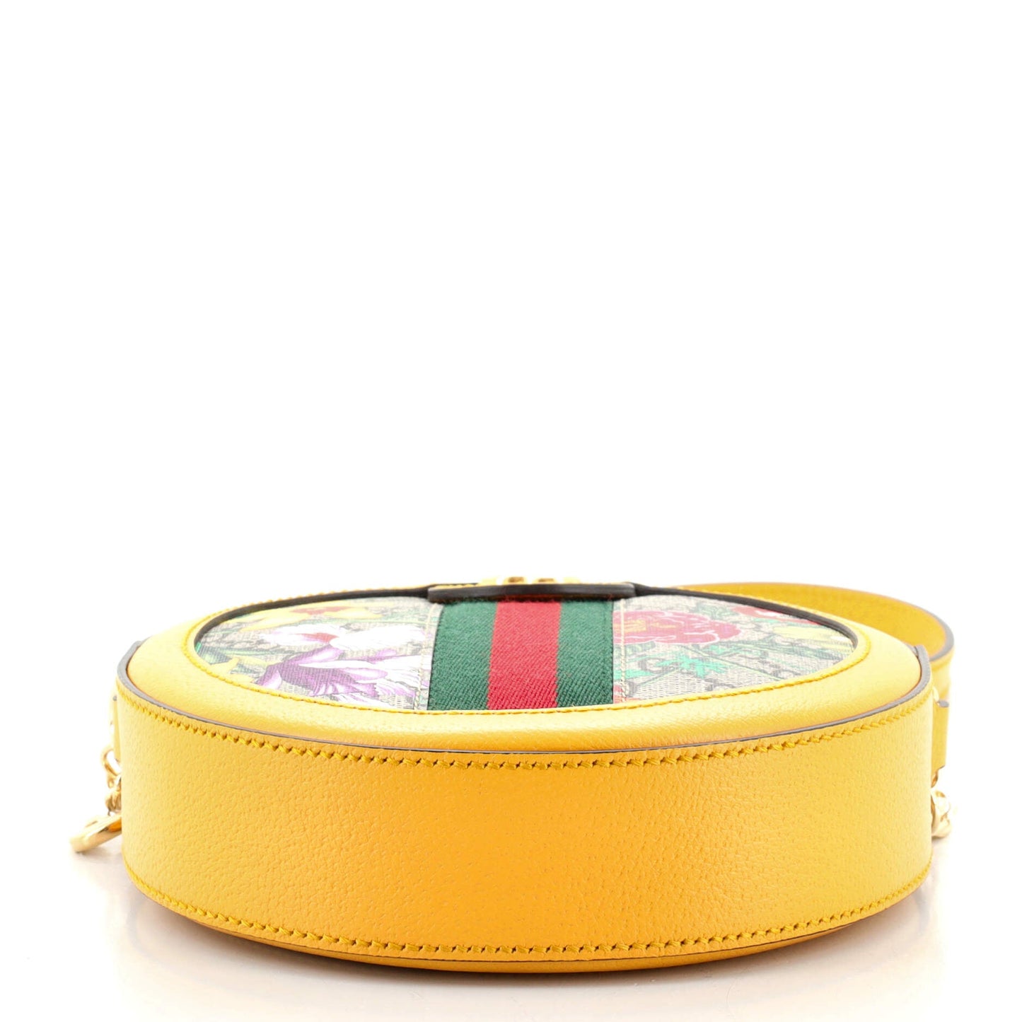 Ophidia Round Backpack Flora GG Coated Canvas Mini