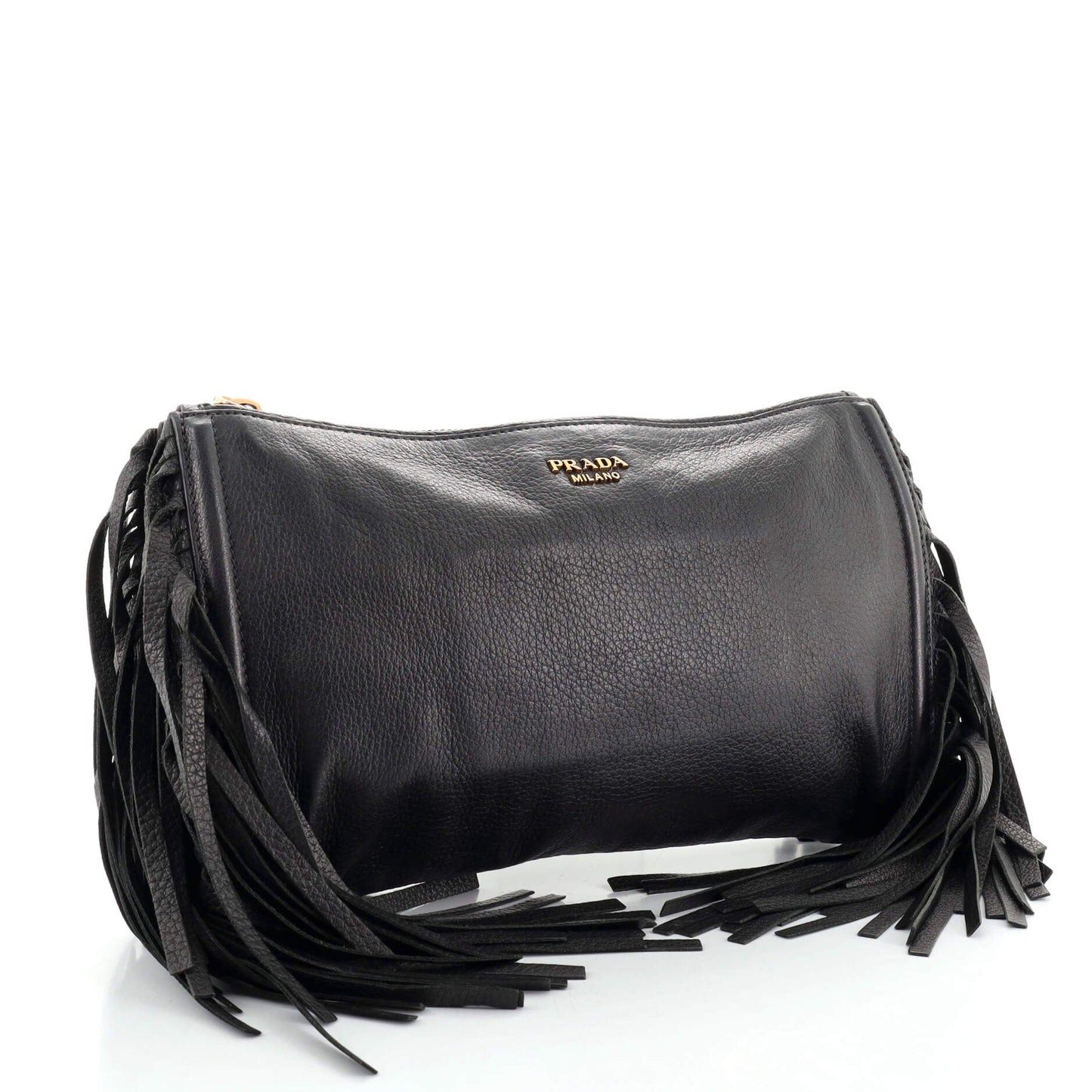 Fringe Clutch Cervo Leather Small