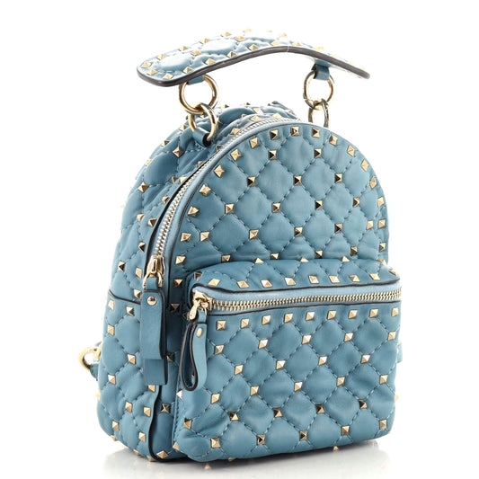 Rockstud Spike Backpack Quilted Leather Mini