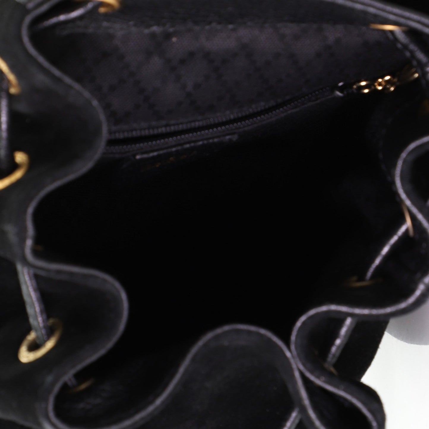 Vintage Bamboo Backpack Suede Mini