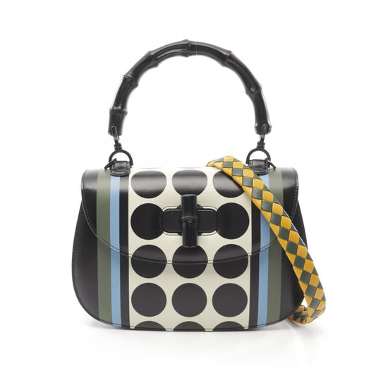Gucci Bamboo Black Leather Bag