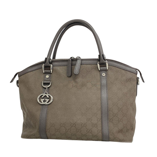 Gucci Brown Canvas Bag
