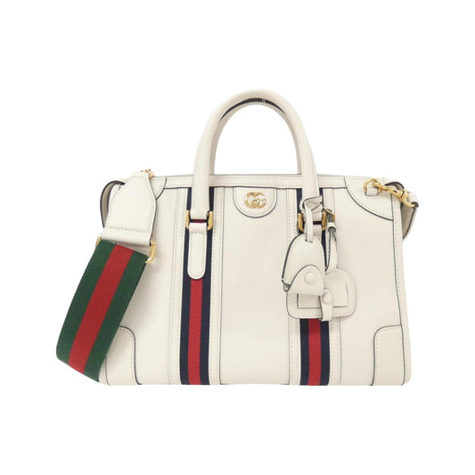 Gucci White Leather Bag