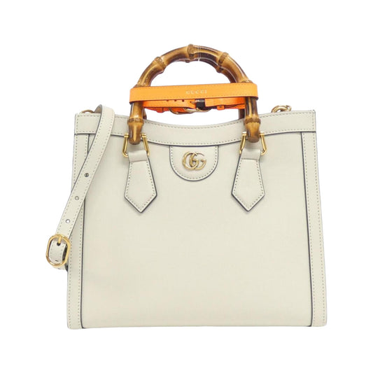 Gucci White Leather Bag