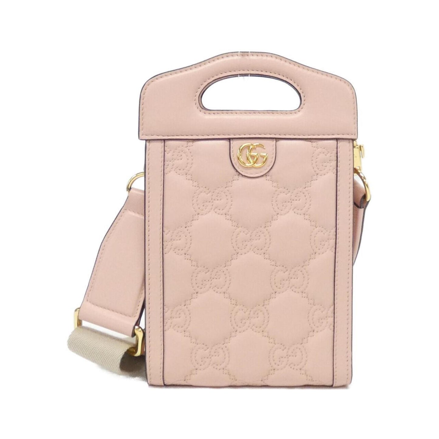 Gucci GG Matelassé Pink Leather Bag