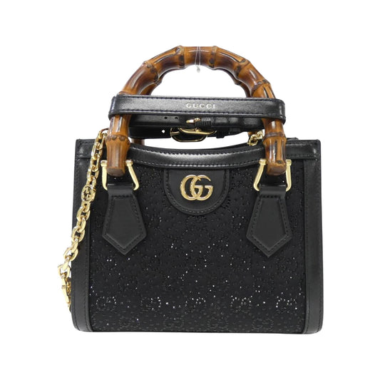 Gucci Diana Black Canvas Bag