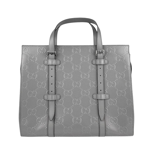 Gucci Grey Leather Bag