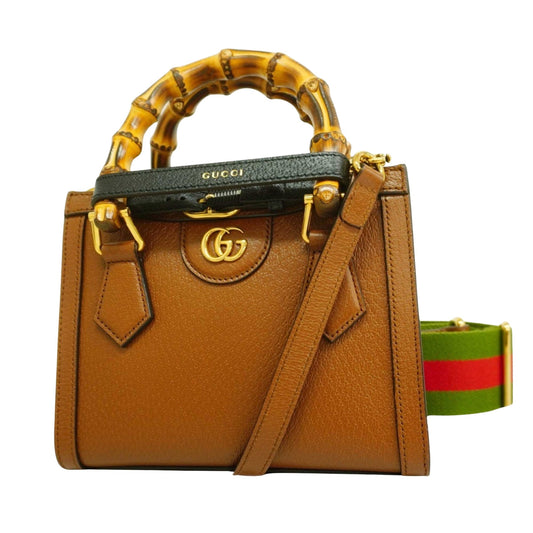 Gucci Diana Brown Leather Bag