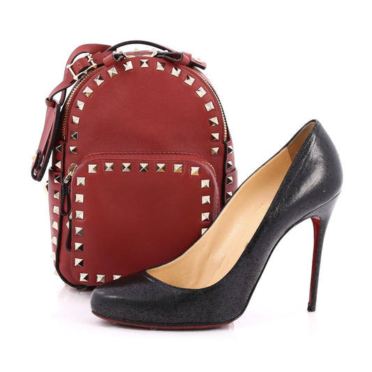 Rockstud Backpack Leather Mini