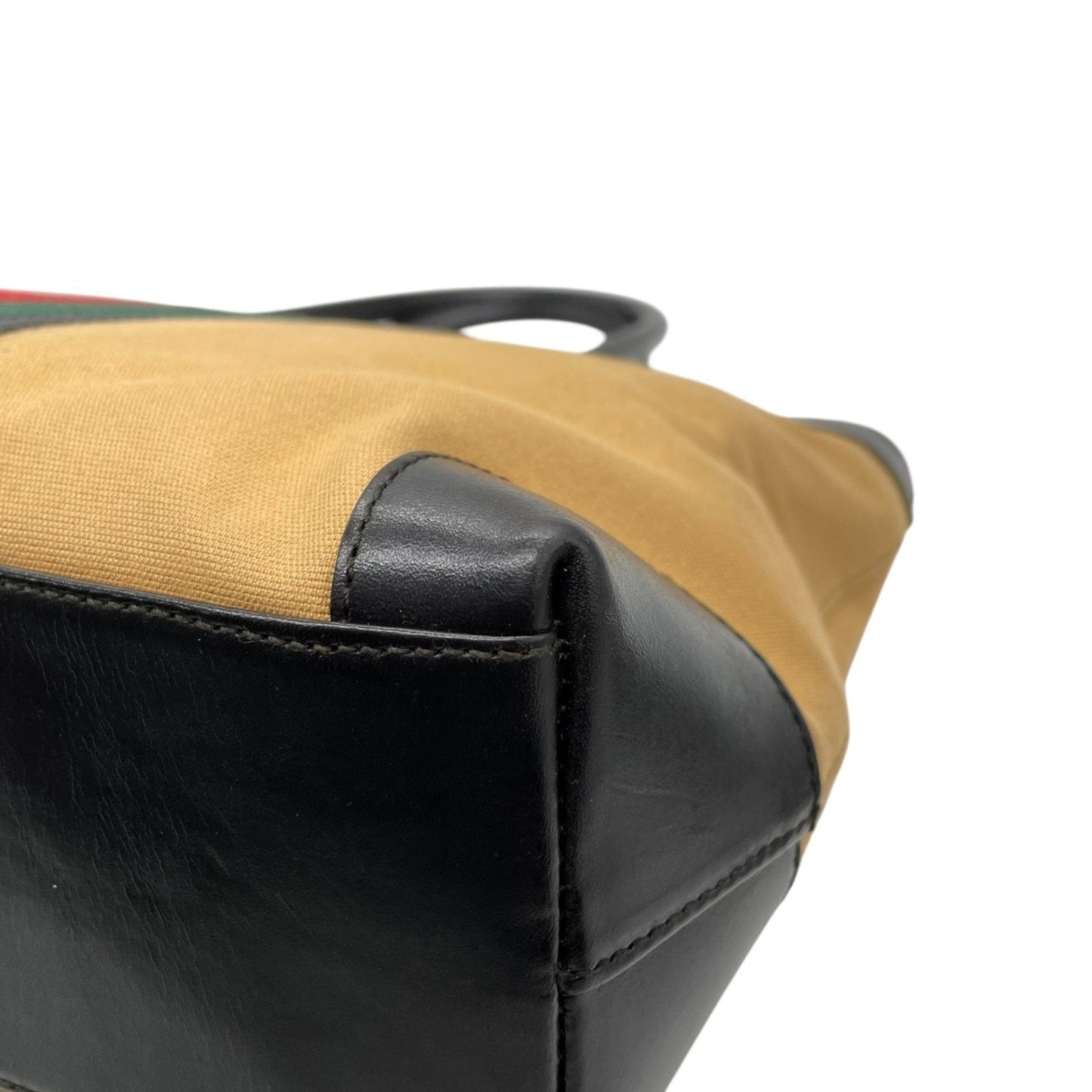 Gucci Web Beige Canvas Bag