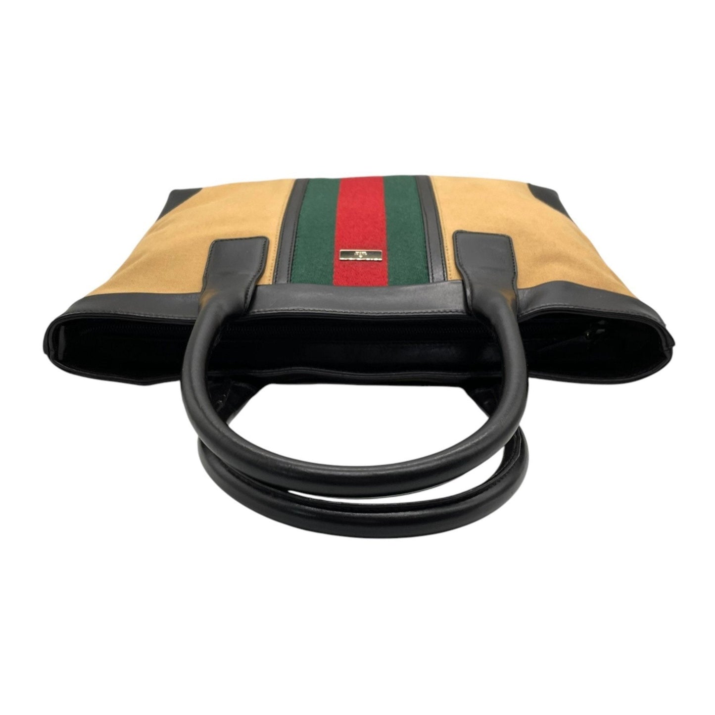 Gucci Web Beige Canvas Bag
